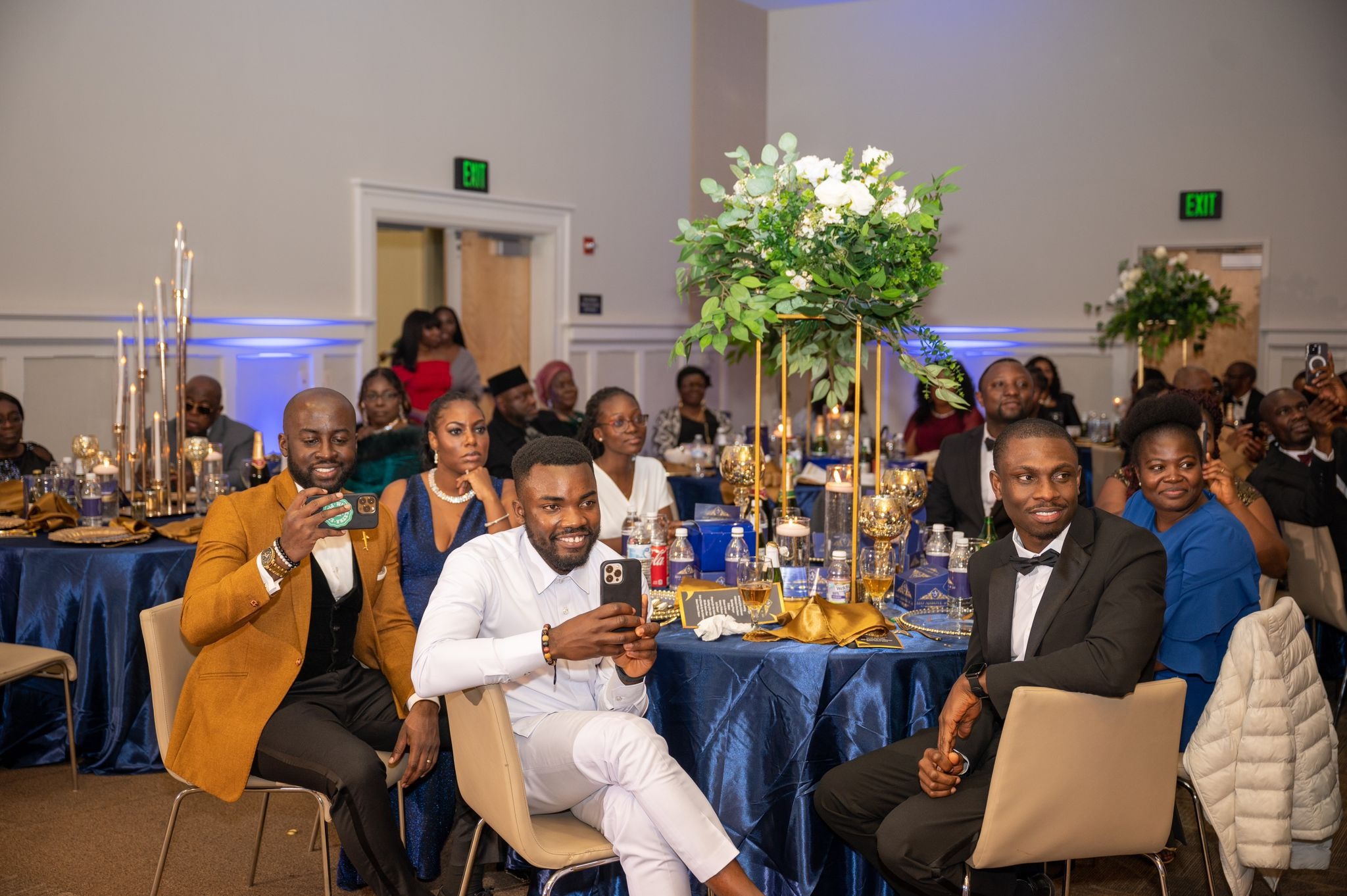 Private Atlanta event MC services with guests celebrating together